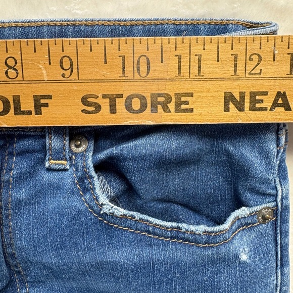 Gap Teen Jeans Girl Sz 14 Sky High Skinny Ankle Distressed Denim - Picture 3 of 8